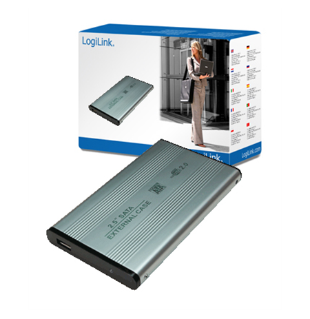 Logilink Enclosure 2.5 inch S-ATA HDD USB 2.0 Alu 2.5", SATA, USB 2.0