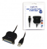 Logilink | USB 2.0 adapter to Paralel (LPT) DB25 , 1,8m | USB-A to LPT DB25