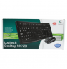 Logitech LGT-MK120-US Keyboard and Mouse Set, Wired, Mouse included, US, International EER, USB Port, Black