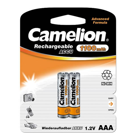 Camelion AAA/HR03, 1100 mAh, Rechargeable Batteries Ni-MH, 2 pc(s)