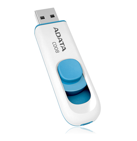 ADATA C008 16 GB, USB 2.0, White/Blue