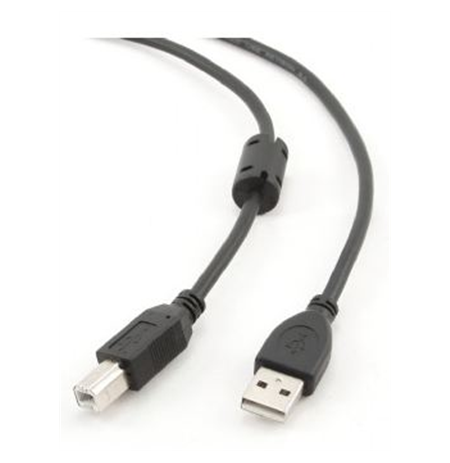 Cablexpert 1.8m USB 2.0 A/B M 1.8 m m, Black