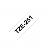 BROTHER TZE251 tape cassette 24mm8m white/black P-touch 300/500/2400series