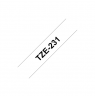 Brother | TZ-231 Laminated Tape | Black on White | TZe | 8 m | 1.2 cm