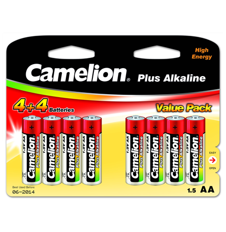 Camelion AA/LR6, Plus Alkaline, 8 pc(s)