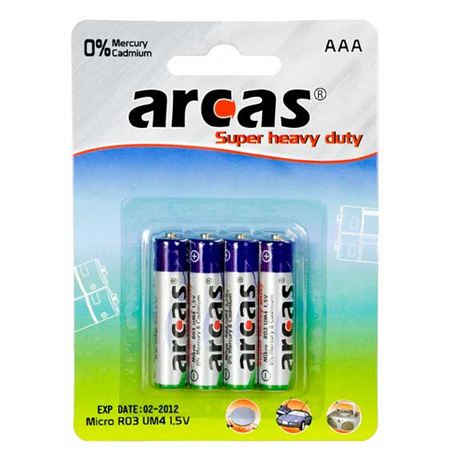 Arcas AAA/R03, Super Heavy Duty, 4 pc(s)