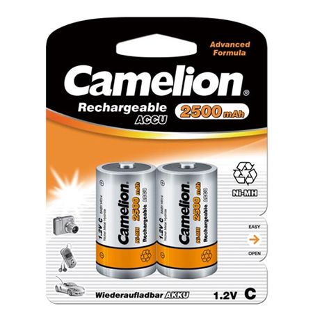 Camelion C/HR14, 2500 mAh, Rechargeable Batteries Ni-MH, 2 pc(s)