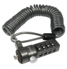 Logilink NBS004, Notebook Coil Cable Lock, black
