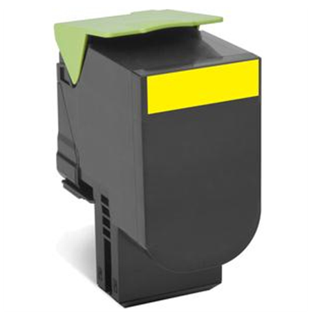 Lexmark 80C2HYE Cartridge, Yellow, 3000 pages