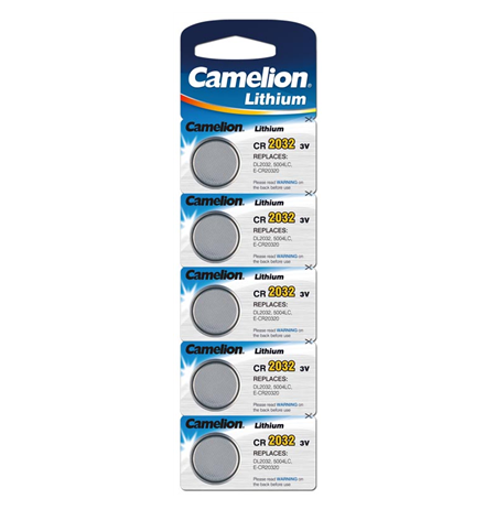 Camelion CR2032-BP5 CR2032, Lithium, 5 pc(s)