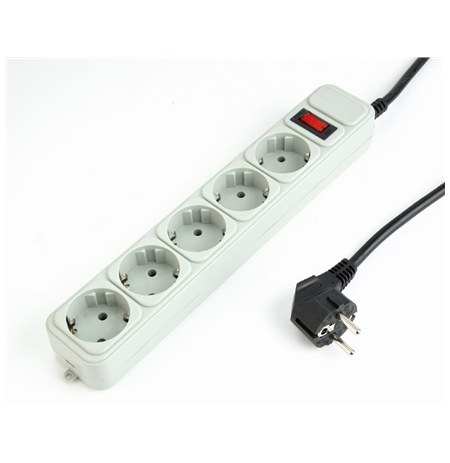 Power Cube SPG3-B-6C surge protector, 5 sockets, 6ft Gembird