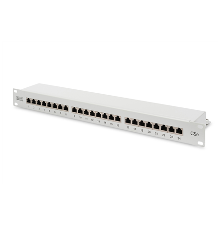 Digitus Patch Panel DN-91524S White, 48.2 x 4.4 x 10.9 cm, Category: CAT 5e