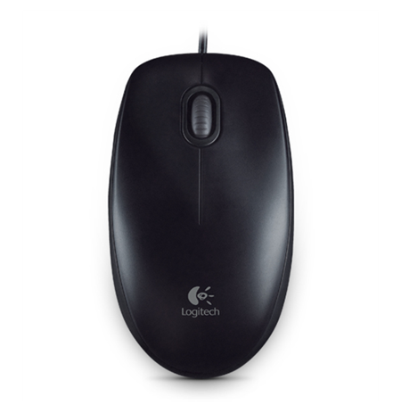 Logitech Mouse B100 Wired, Black