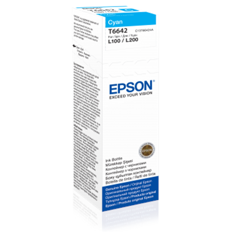 Epson T6642 Ink bottle 70ml Ink Cartridge, Cyan