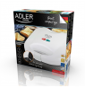 Adler Sandwich maker AD 301 750  W, Number of plates 1, Number of pastry 2, White