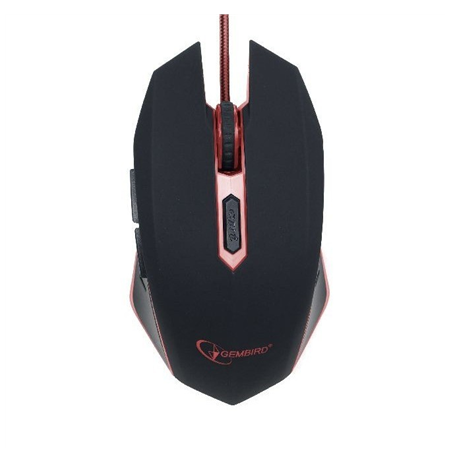 Gembird Gaming mouse, Black/red, MUSG-001-G, USB