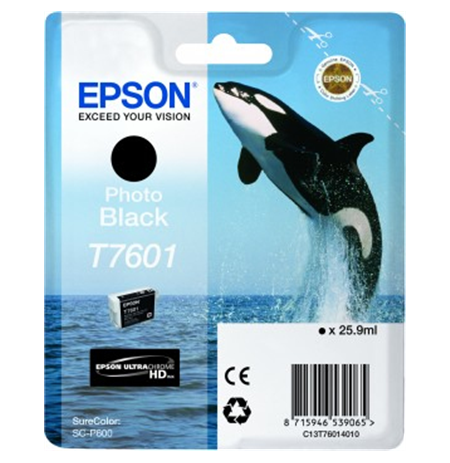 Epson T7601 Ink Cartridge, Black