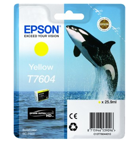 Epson T7604 Ink Cartridge, Yellow