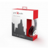 Gembird Stereo headset, "Los Angeles" + microphone, passive noise canceling Black, 3.5 mm