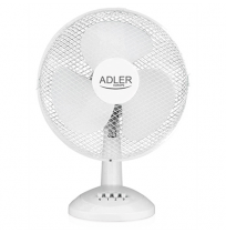 Adler | AD 7303 | Desk Fan | White | Diameter 30 cm | Number of speeds 3 | Oscillation | 80 W | No