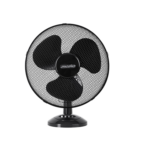 Mesko Fan MS 7308 Table Fan, Number of speeds 2, 30 W, Oscillation, Diameter 23 cm, Black
