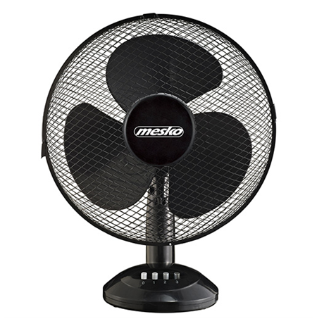 Mesko Fan MS 7310 Table Fan, Number of speeds 3, 45 W, Oscillation, Diameter 40 cm, Black