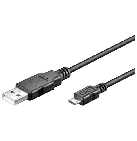 Logilink USB micro-B 180, 1.8m Micro-USB B, USB A, 1.8 m, Black