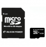 Silicon Power 16 GB, MicroSDHC, Flash memory class 10, SD adapter