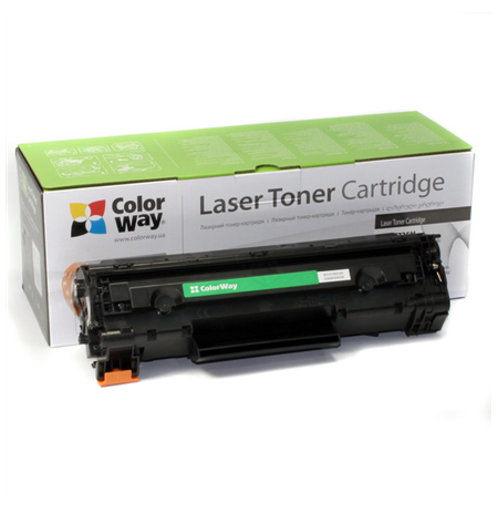 ColorWay Toner Cartridge, Black, Canon: 725, HP CE285A