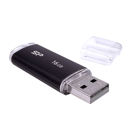 Silicon Power Ultima U02 16 GB, USB 2.0, Black