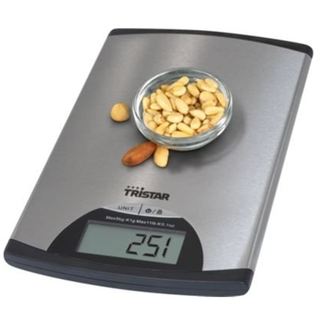 Tristar Kitchen scale KW-2435 Maximum weight (capacity) 5 kg, Metallic