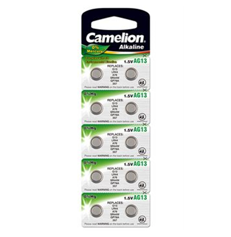 Camelion AG13/LR44/357, Alkaline Buutoncell, 10 pc(s)