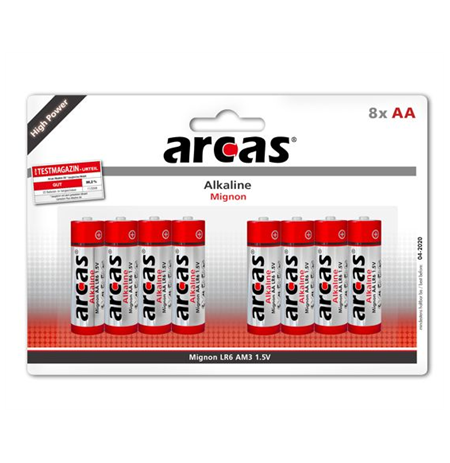 Arcas AA/LR6, Alkaline, 8 pc(s)