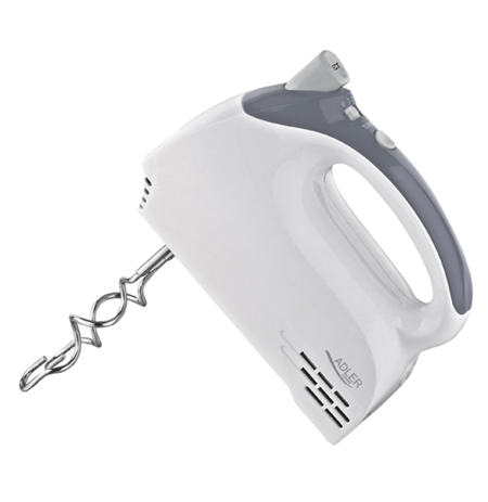 Adler Mixer AD 4201 g Hand Mixer, 300 W, Number of speeds 5, Turbo mode, White