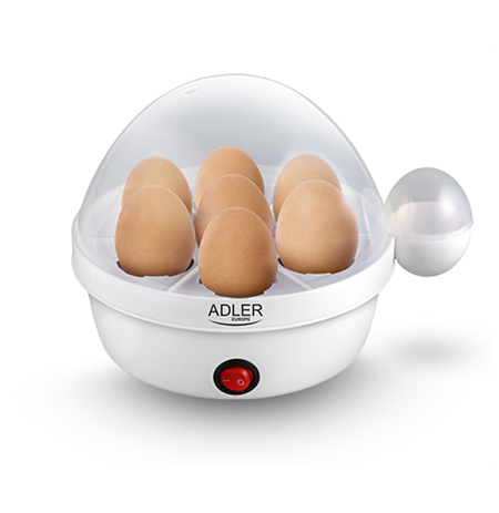 Adler Egg Boiler AD 4459 450 W, White, Eggs capacity 7