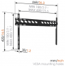 Vogels Wall mount, MA4000-A1, Fixed, 40-80 ", Maximum weight (capacity) 80 kg, VESA 100/400-100/600 mm, Black