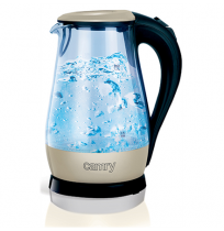Camry | CR 1251 | Standard kettle | 2000 W | 1.7 L | Glass | 360° rotational base | Glass/Black