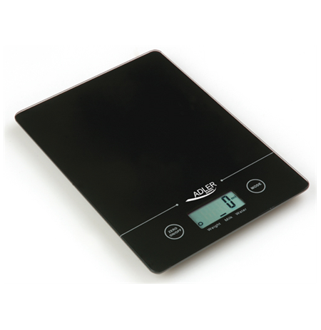 Adler Kitchen scales Adler AD 3138  Maximum weight (capacity) 5 kg, Graduation 1 g, Display type LCD, Black