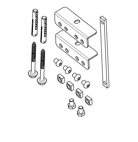 Vogels PFA 9126 Bracket kit for PFB 34xx, Silver
