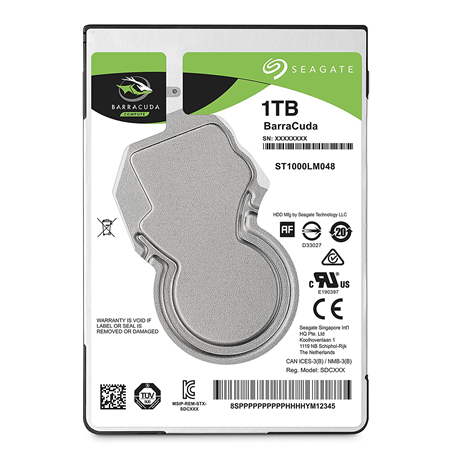 Seagate BarraCuda ST1000LM048 5400 RPM, 1000 GB, 128 MB