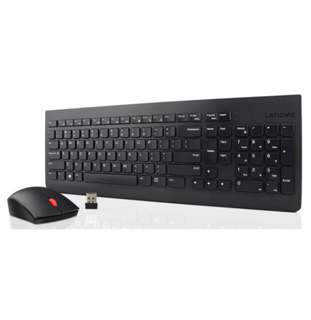 Lenovo Essential Wireless Keyboard and Mouse Combo - US English with Euro symbol Black