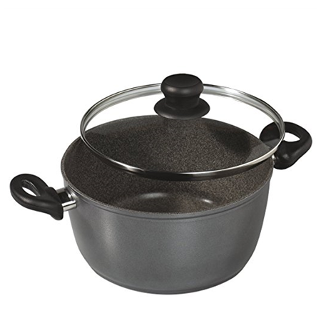 Stoneline XXL Cooking pot 7195 5 L, die-cast aluminium, Grey, Lid included