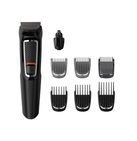 Philips 8-in-1 Face and Hair trimmer MG3730/15 Cordless, Black