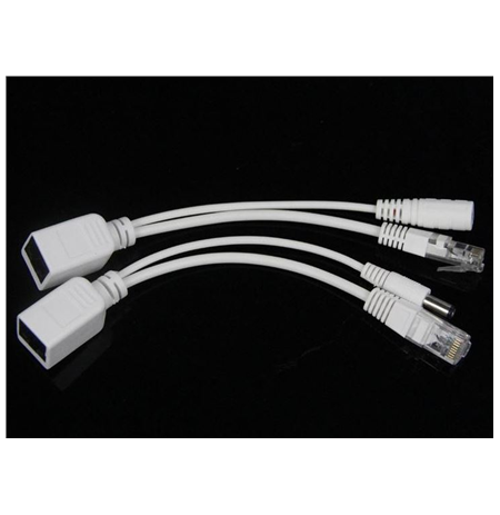 Gembird PP12-POE-0.15M-W UTP passive PoE adapter kit, White, 0.15 m