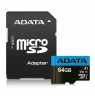 ADATA | Premier | UHS-I | 64 GB | MicroSDXC | Flash memory class 10 | Adapter