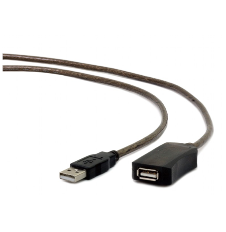 Cablexpert Active USB 2.0 extension cable UAE-01-10M USB, USB 2.0 female (type A), 10 m, Black