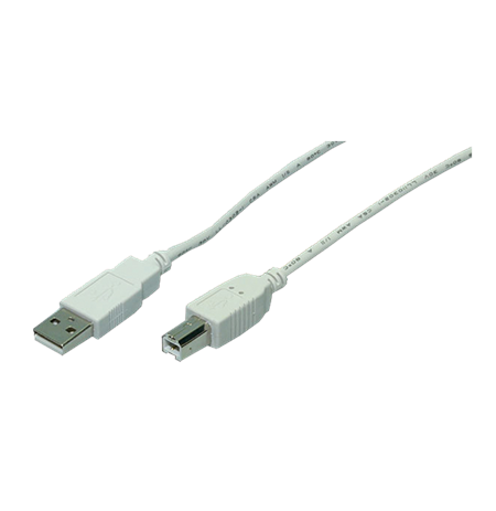 Logilink USB 2.0 A to USB 2.0 B Cable USB A male, USB B male, 1.8 m, Grey