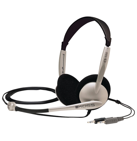 Koss Headphones CS100 Wired, On-Ear, Microphone, 3.5 mm, Black/Gold