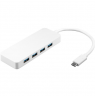 Goobay 4 USB-C multiport adapter 66274 USB Type-C, USB 3.0 female (Type A), White
