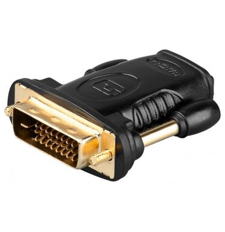 Goobay 68931 HDMI™/DVI-D adapter, gold-plated